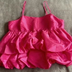 Taffeta Bubble Hem Cami - size M